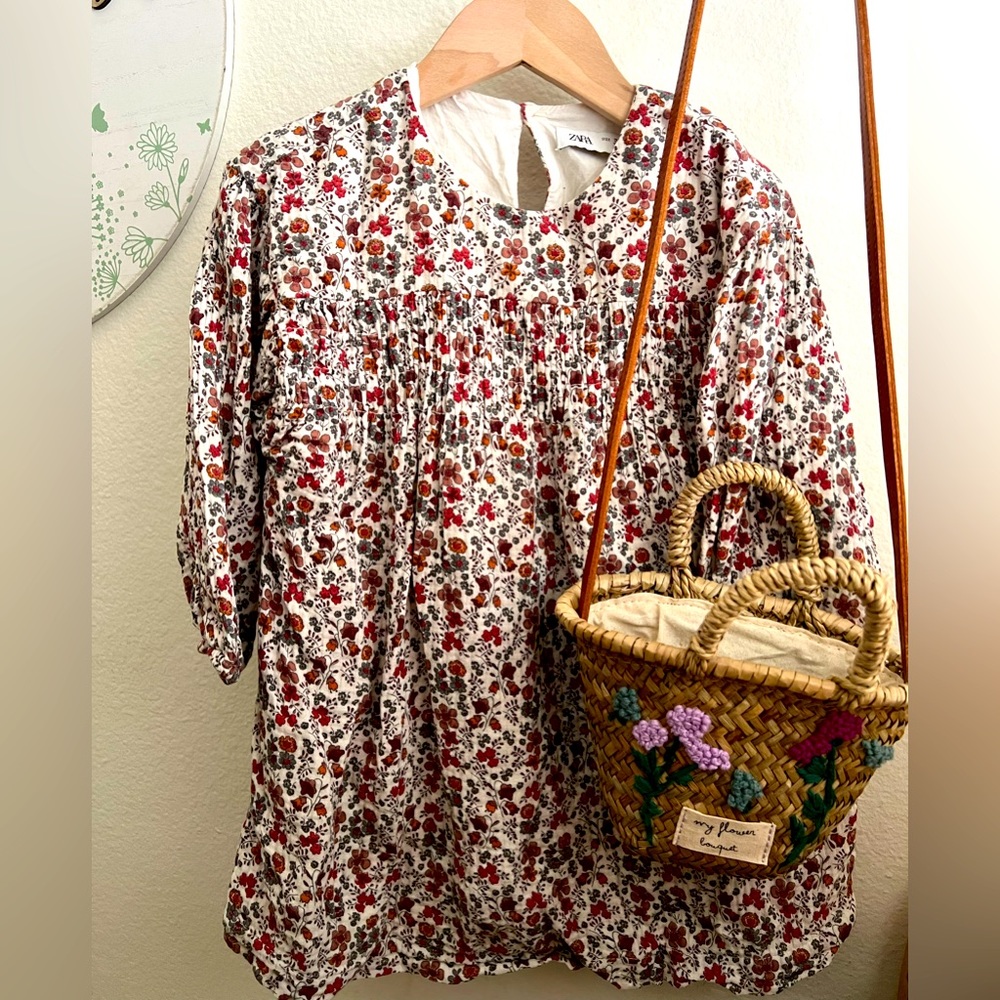 Zara floral dress 3/4